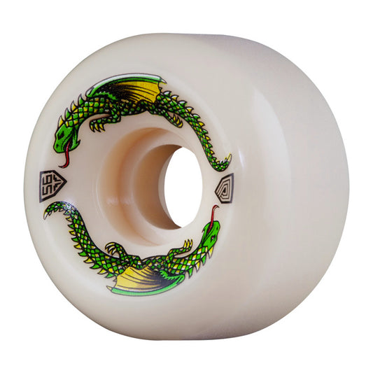 Powell Peralta Dragon Formula Skateboard Wheels 56mm x 36mm 93A 4pk Off White