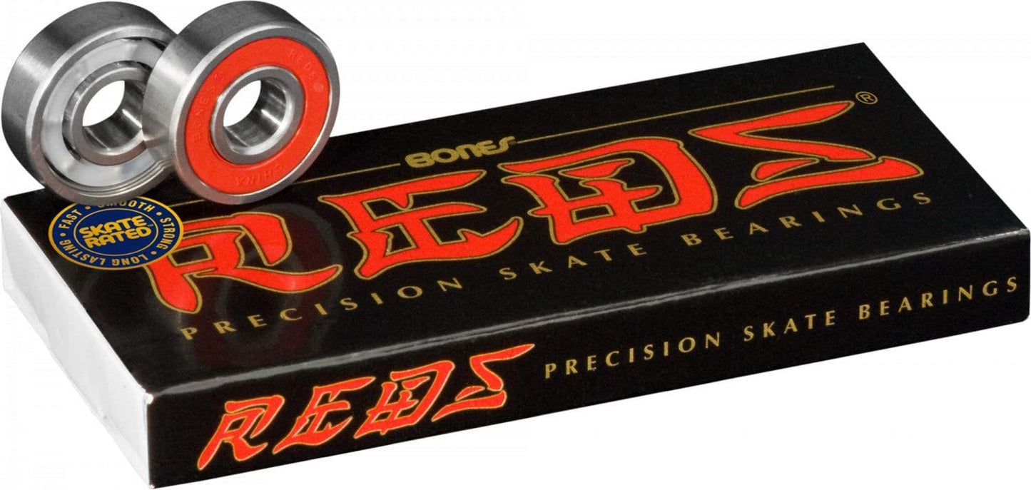 BONES® REDS® SKATEBOARD BEARINGS 8 PACK