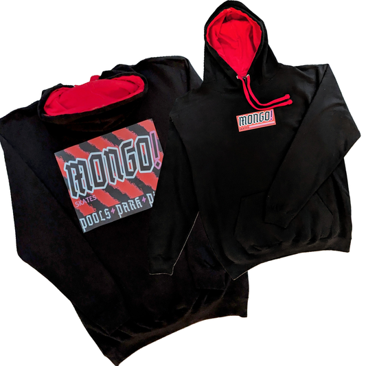 MONGO 'VERT' heavy hoodie BLACK