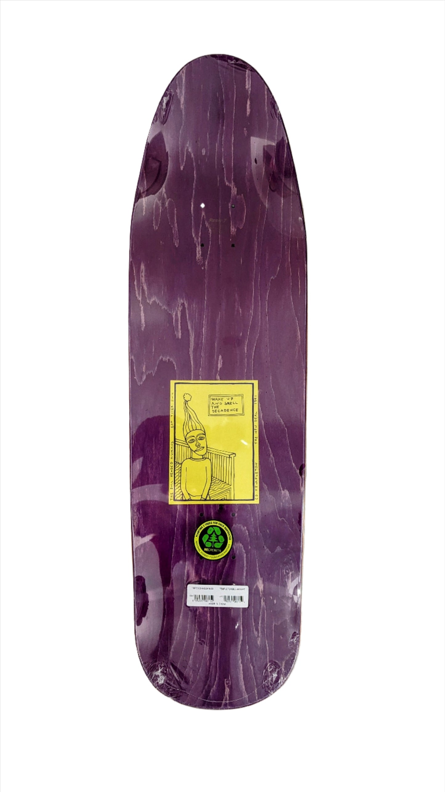 NEW DEAL Ed Templeton Bull man 9.35' Neon R7 deck