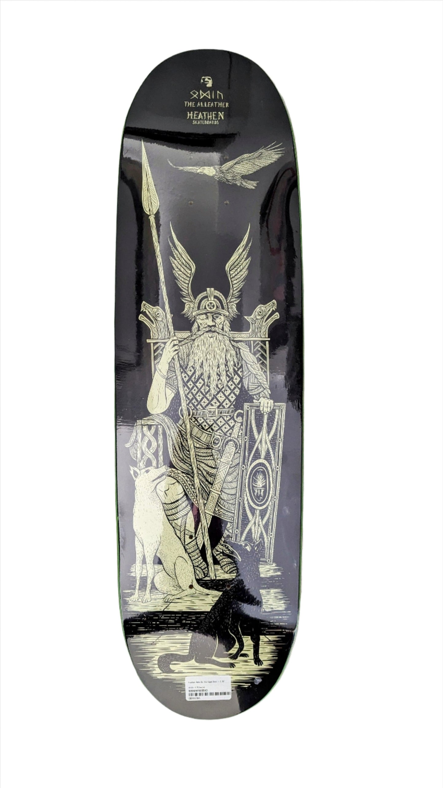 HEATHEN ODIN ON THE EGGO SKATEBOARD DECK - 8.75"