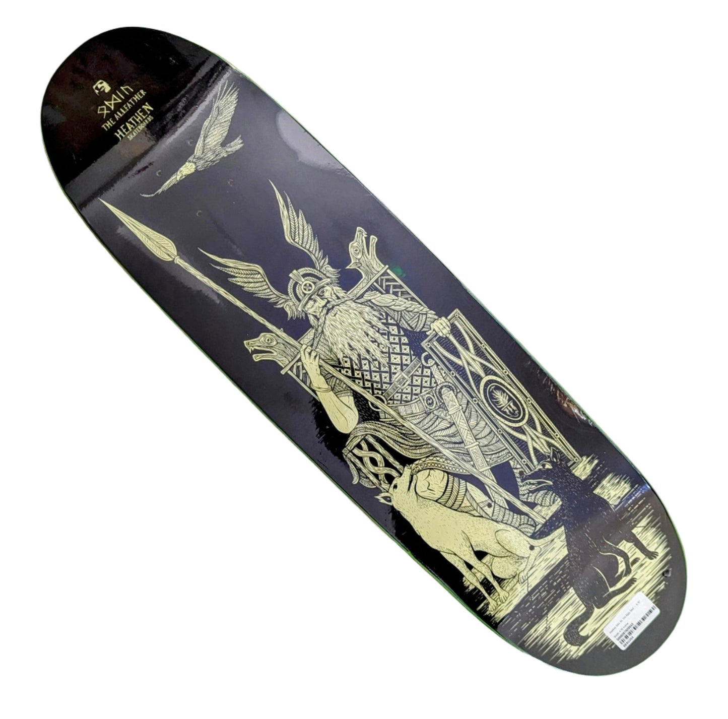 HEATHEN ODIN ON THE EGGO SKATEBOARD DECK - 8.75"