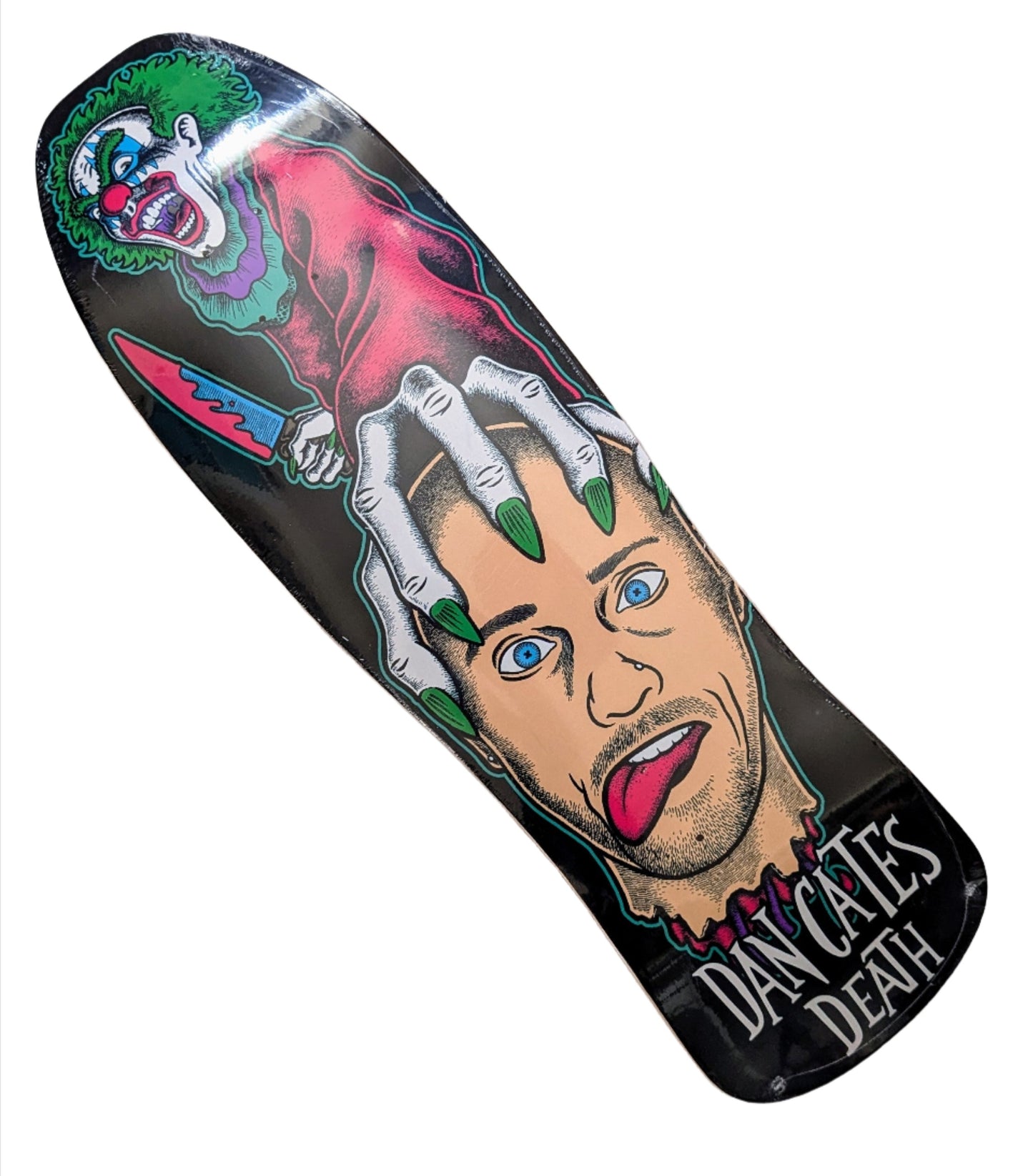 DEATH  Dan Cates Killer Clown II Skateboard Deck 9.375"