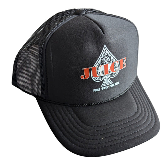 JUICE 'Ace Of Spades' Trucker Cap - Black