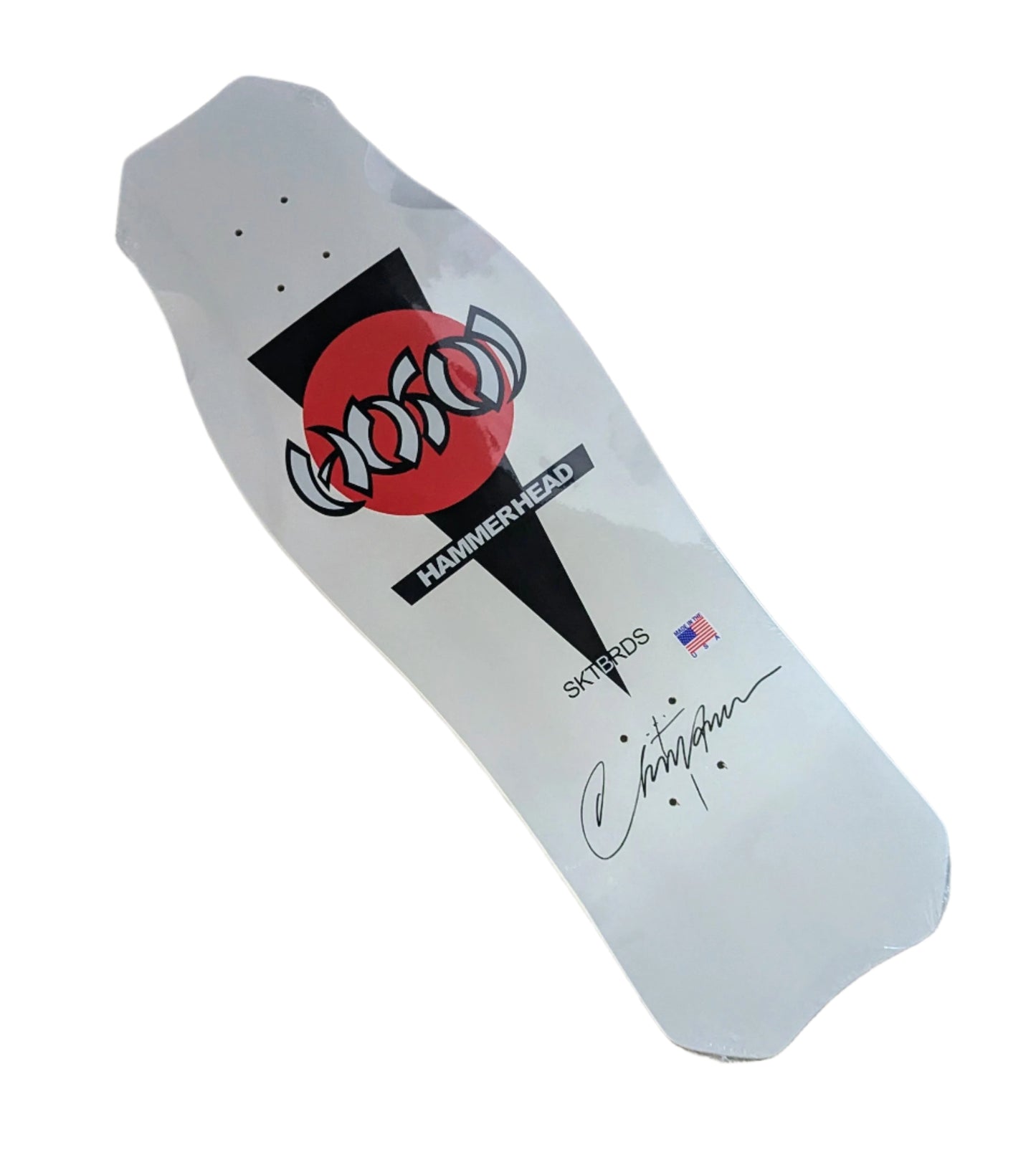 HOSOI -  O.G. Hammerhead White Deck Signed – 10.5"x31"