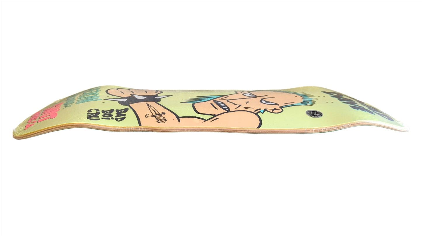 HEROIN and SNOT - Dead dave PRO MODEL 'Bad Boi Cru' 10.1'' Deck - GLOW IN THE DARK