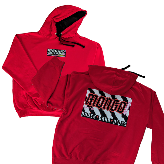 MONGO 'VERT' heavy hoodie RED