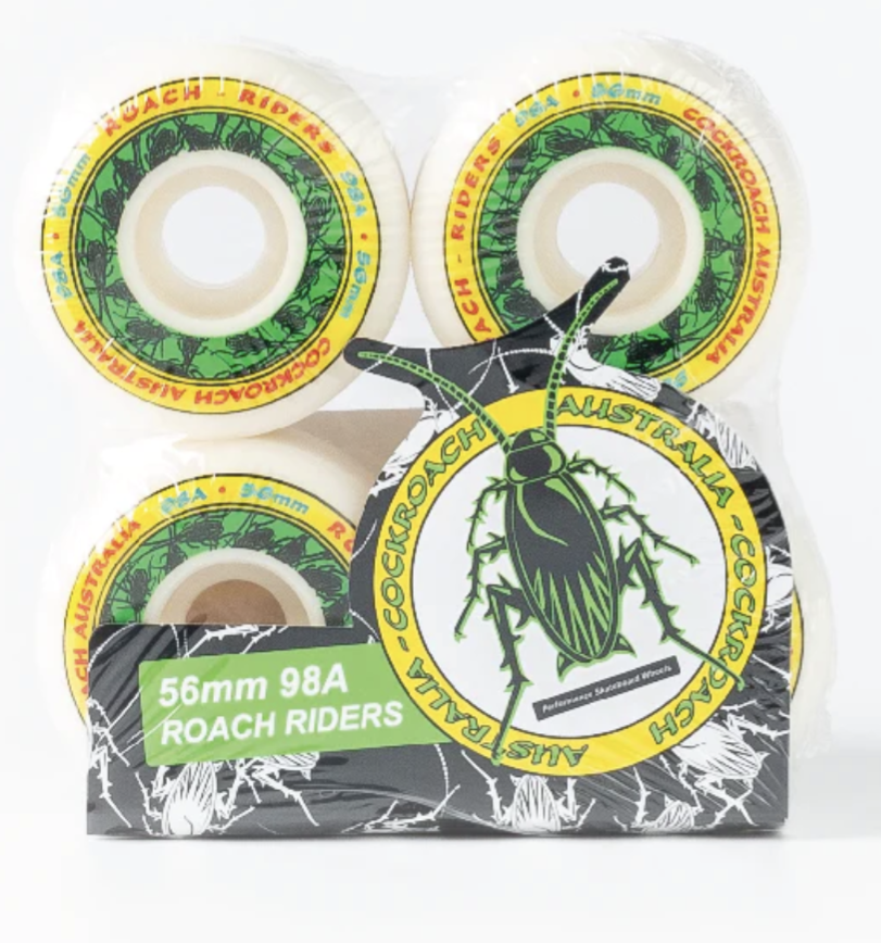 Cockroach Roach Rider 56mm 98a White Wheels