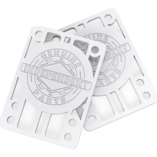 INDEPENDENT 1/8" Riser Pads WHITE - Pair