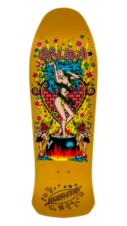 SANTA CRUZ Salba Witchdoctor, Gold Deck 10.4''