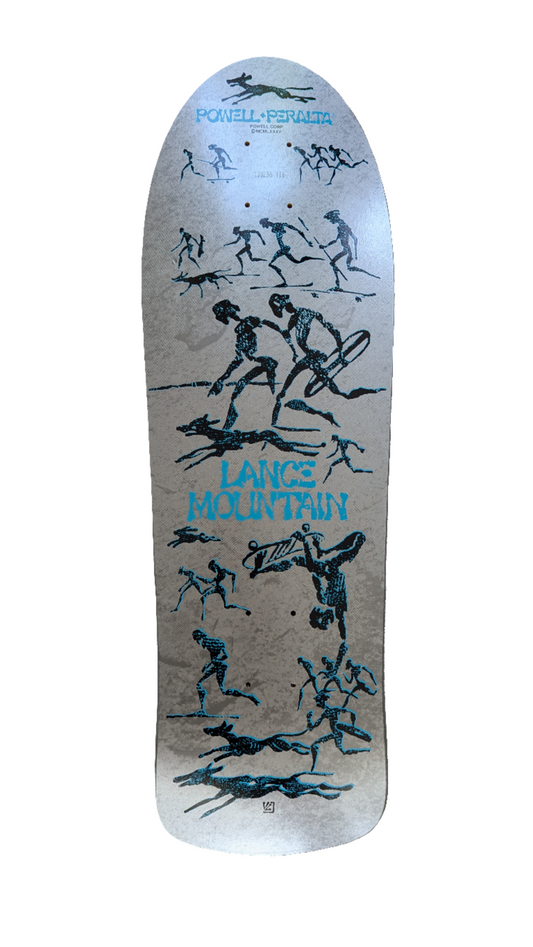 POWELL PERALTA BONES BRIGADE 12TH SERIES LANCE MOUNTAIN REISSUE. GREY/BLUE